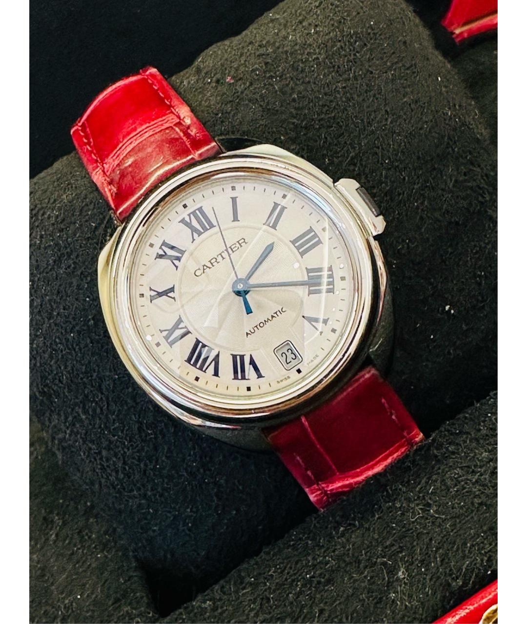 CARTIER Красные часы, фото 3