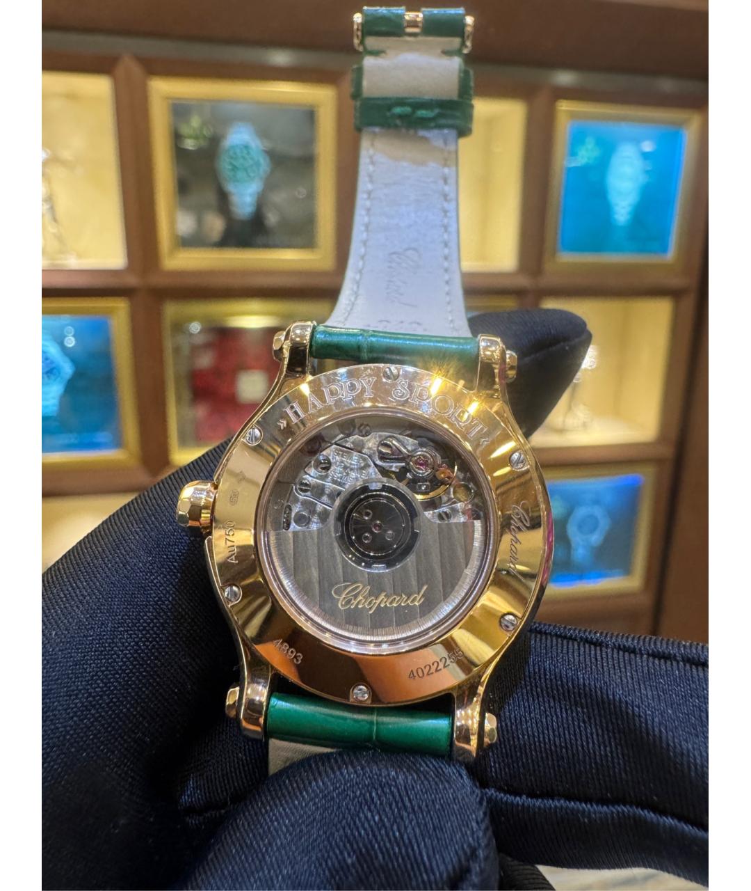 CHOPARD Белые часы из розового золота, фото 4