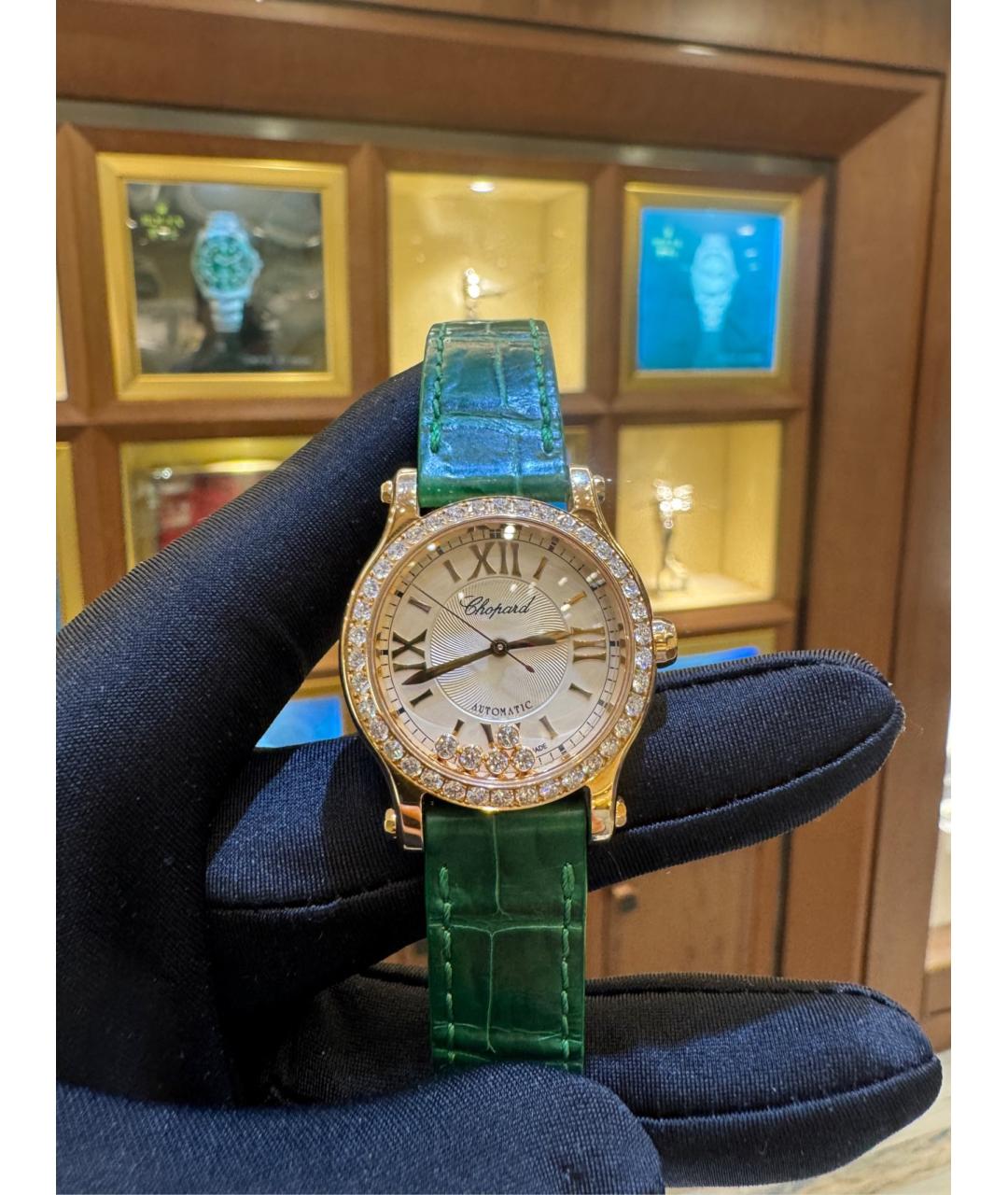 CHOPARD Белые часы из розового золота, фото 6