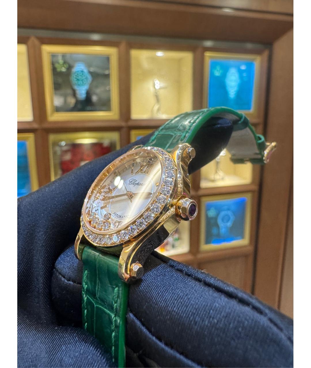 CHOPARD Белые часы из розового золота, фото 2