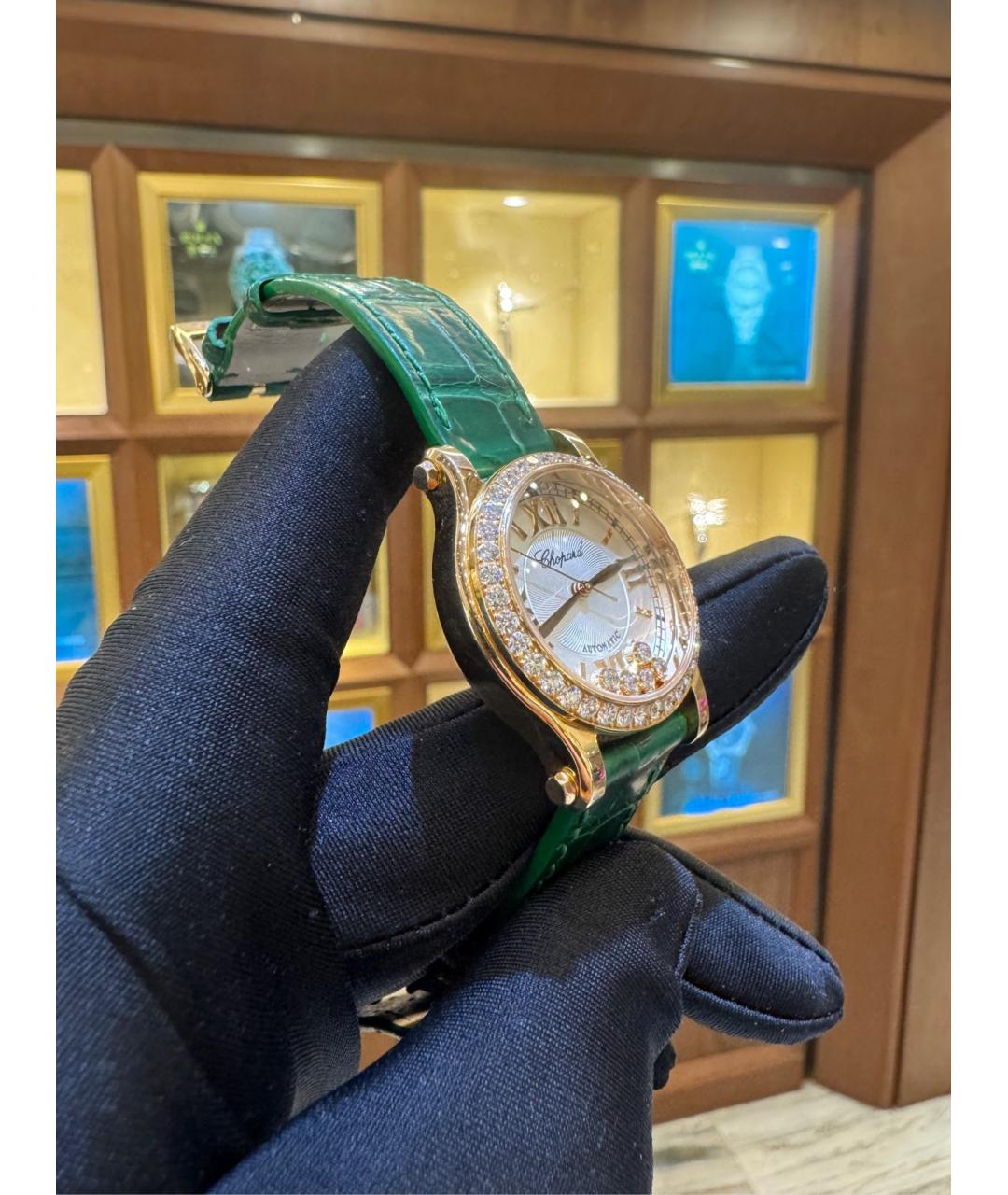 CHOPARD Белые часы из розового золота, фото 3