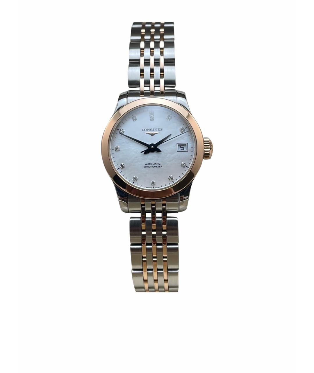 LONGINES Белые часы из розового золота, фото 1