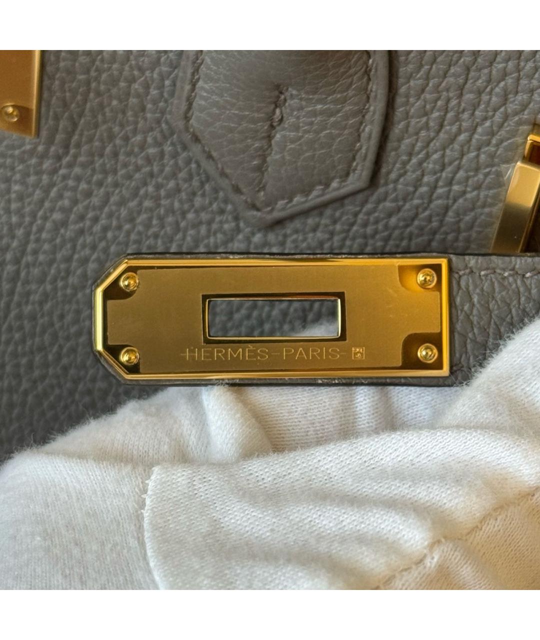 HERMES Кожаная сумка с короткими ручками, фото 6
