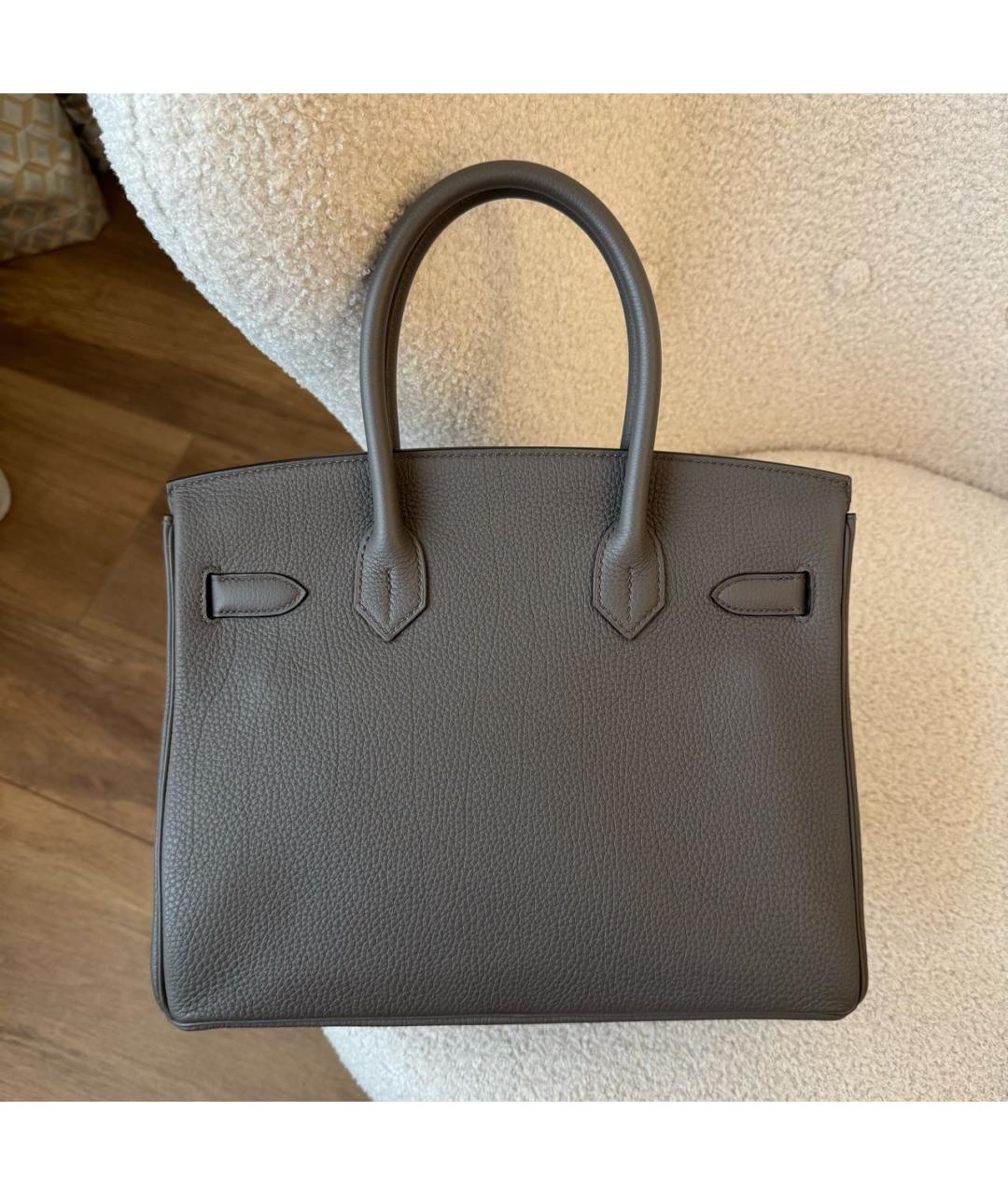HERMES Кожаная сумка с короткими ручками, фото 3