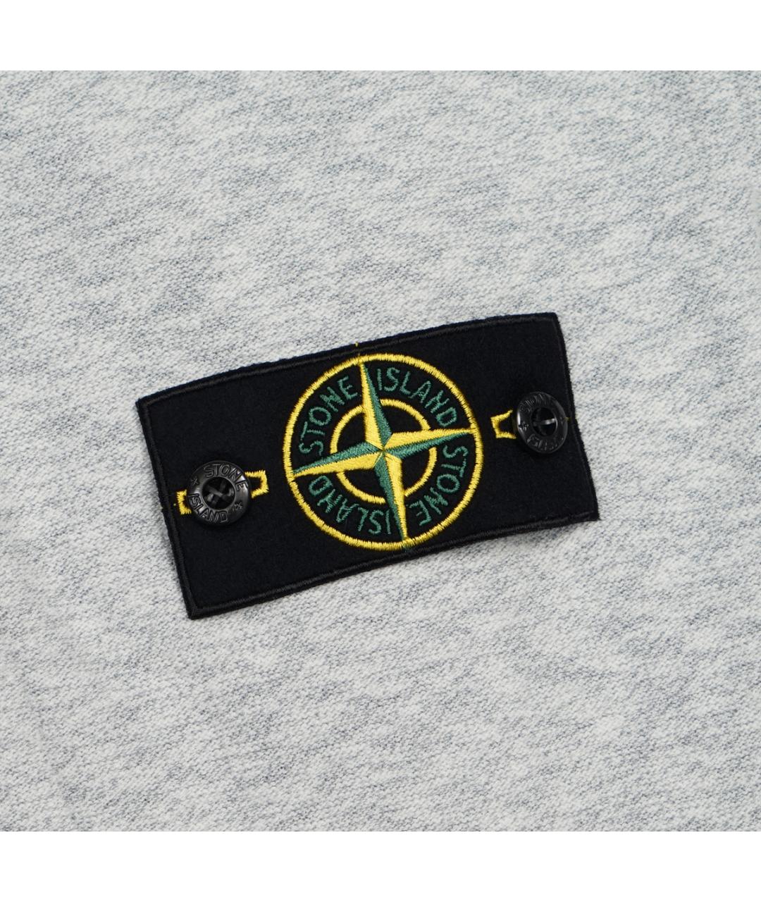 STONE ISLAND Серый хлопковый джемпер / свитер, фото 6