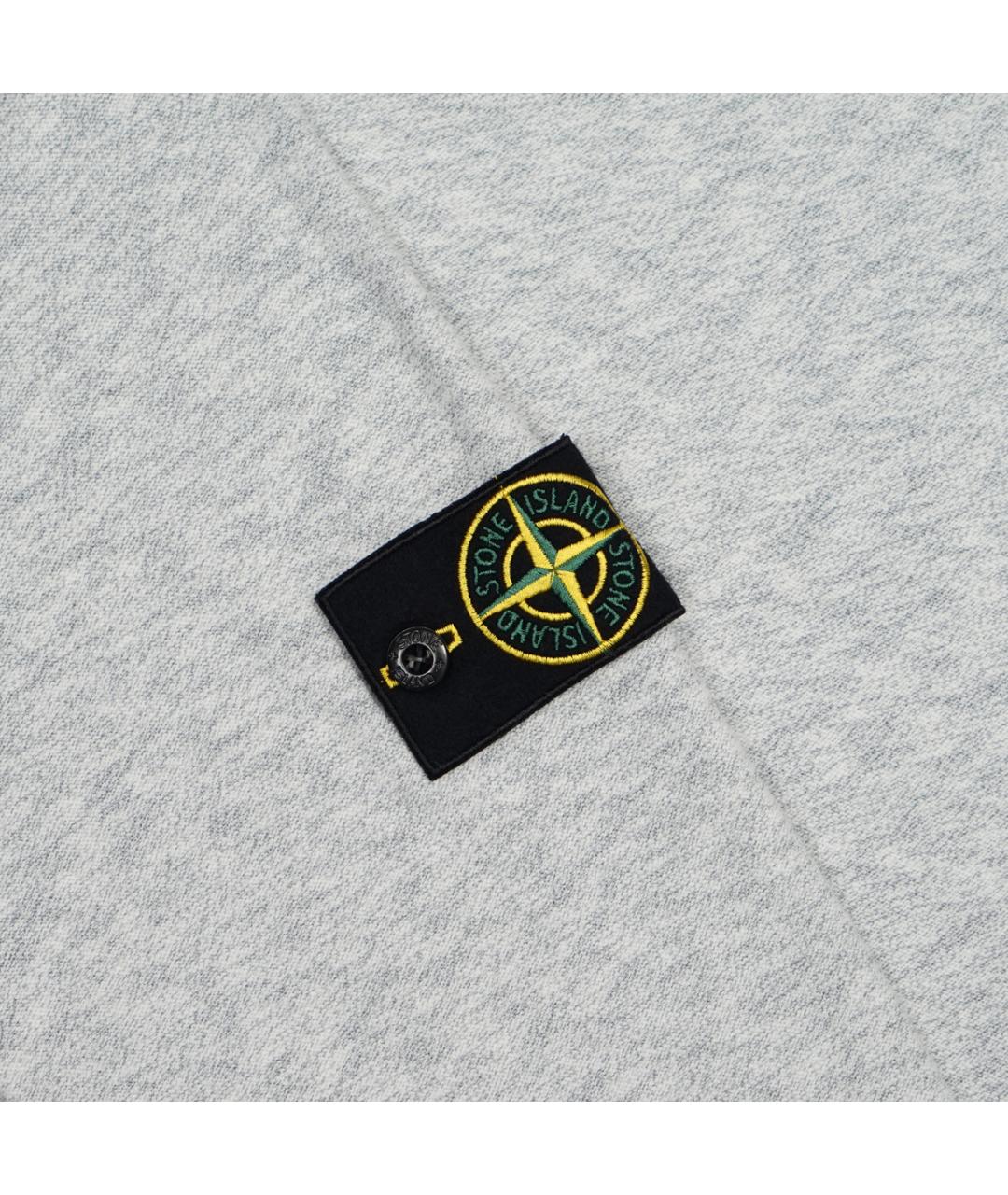 STONE ISLAND Серый хлопковый джемпер / свитер, фото 5