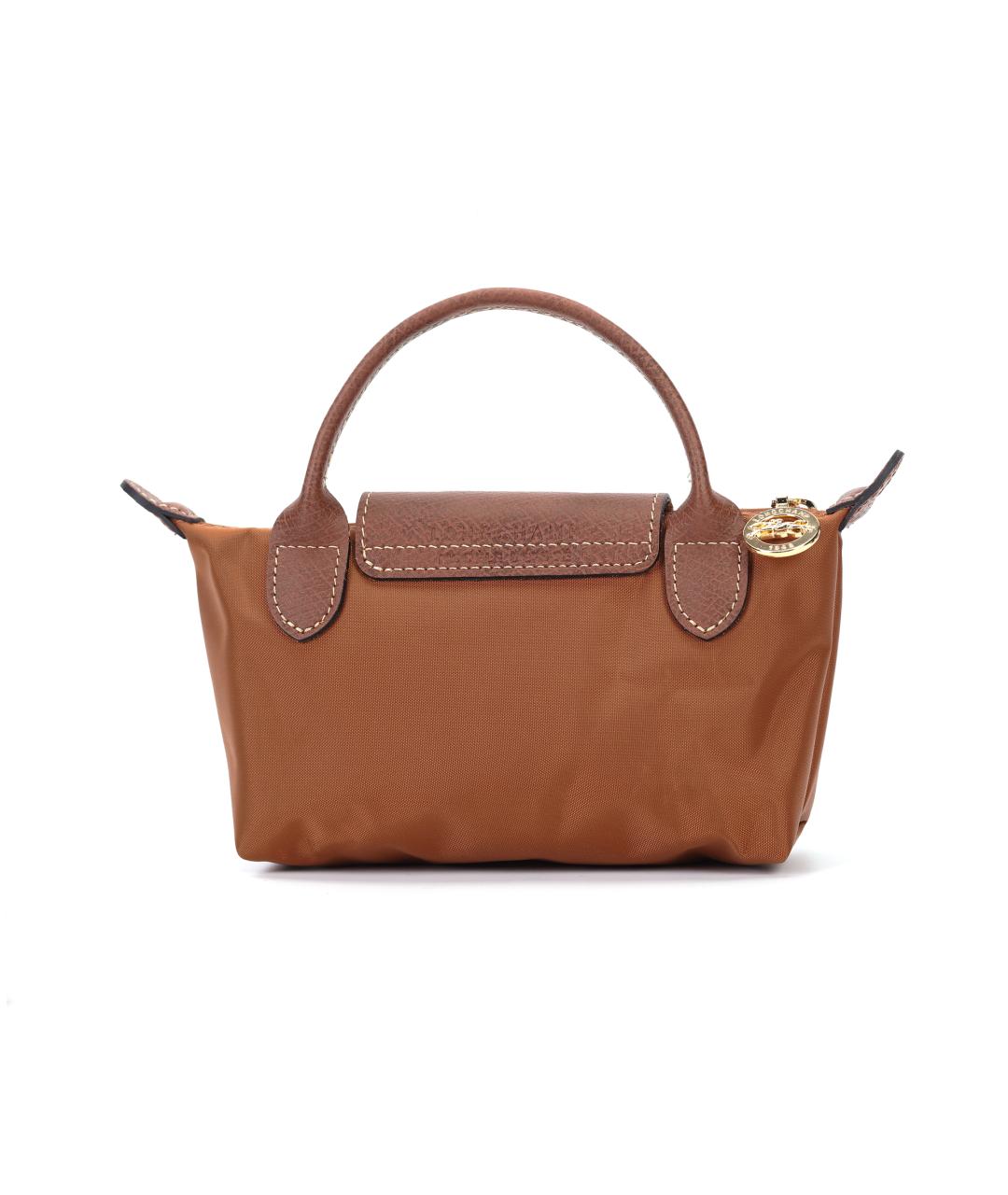 LONGCHAMP Коричневая тканевая сумка через плечо, фото 4