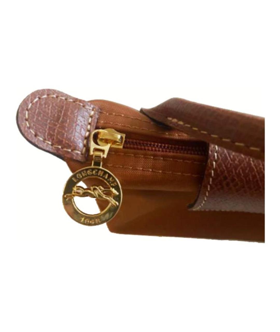 LONGCHAMP Коричневая тканевая сумка через плечо, фото 7