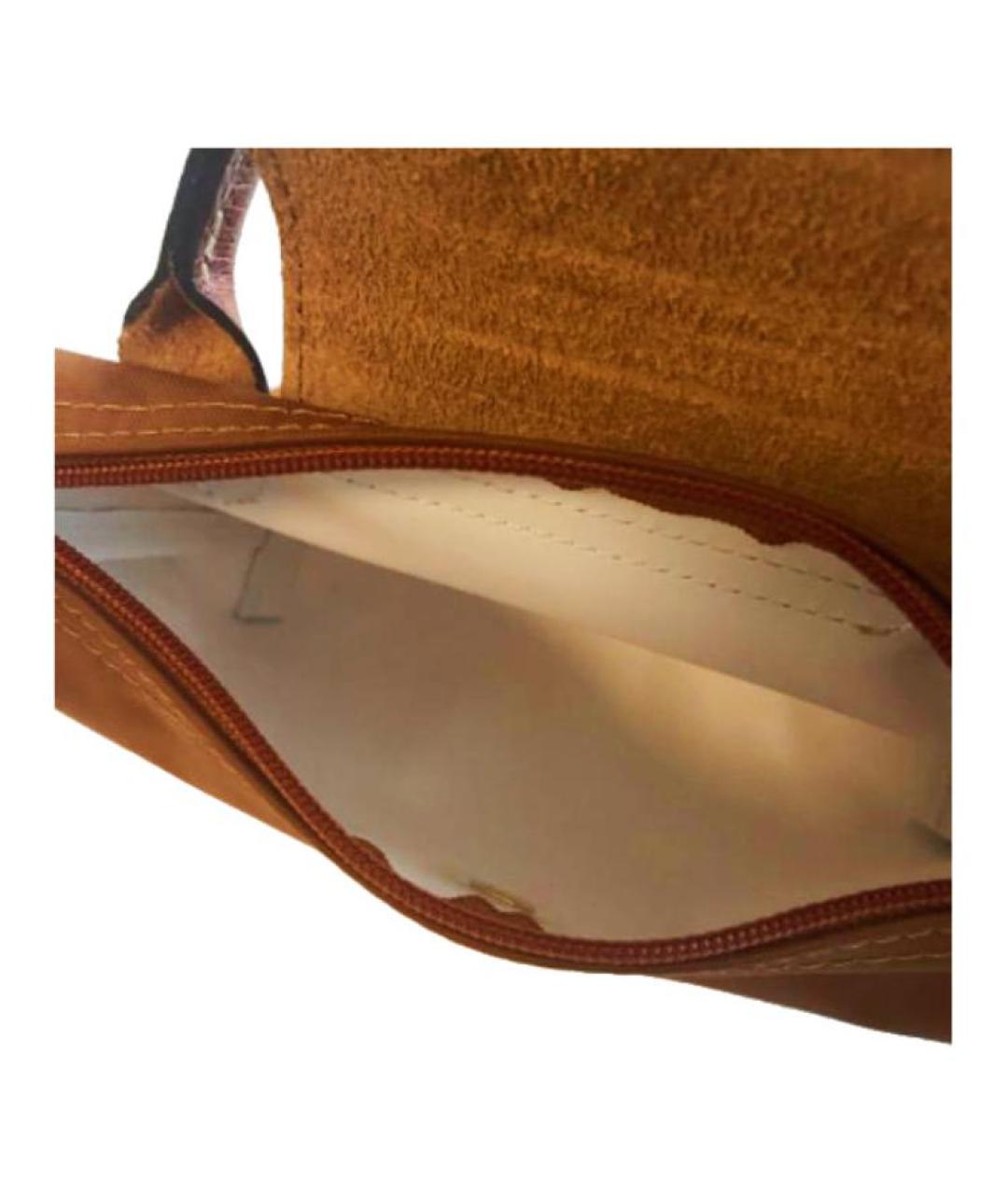 LONGCHAMP Коричневая тканевая сумка через плечо, фото 6
