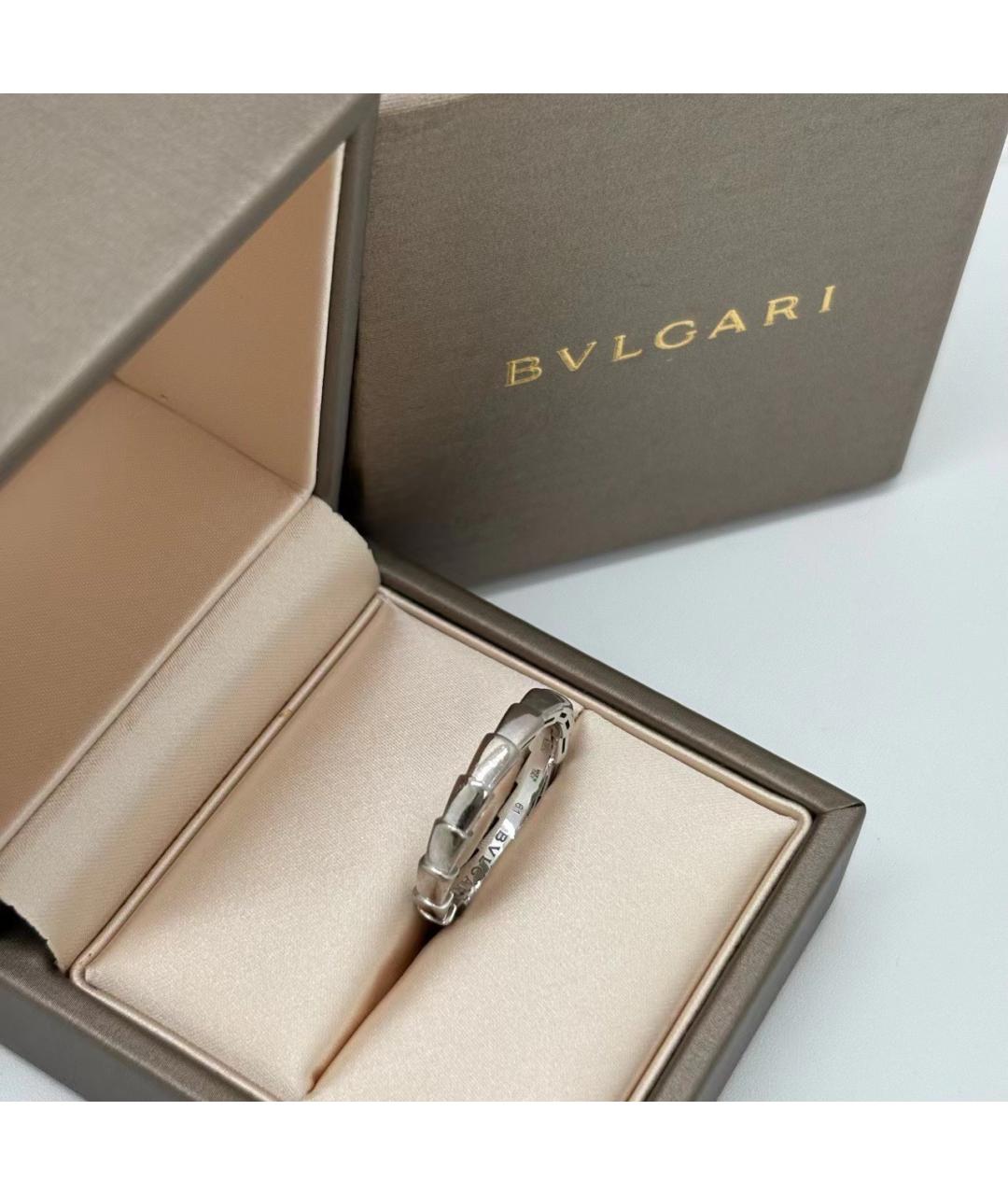 BVLGARI Серебряное кольцо из белого золота, фото 2