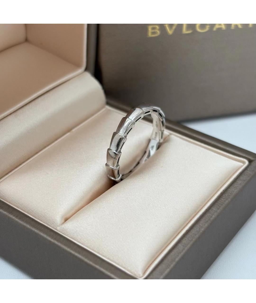 BVLGARI Серебряное кольцо из белого золота, фото 4