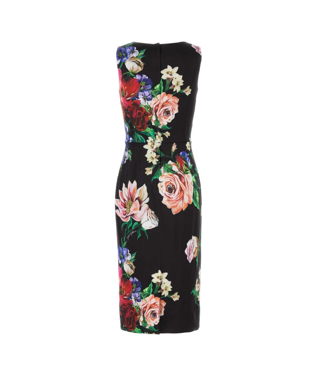DOLCE&GABBANA Мульти вискозное коктейльное платье, фото 2