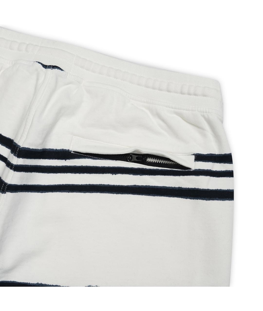 STONE ISLAND Белые хлопковые шорты, фото 8