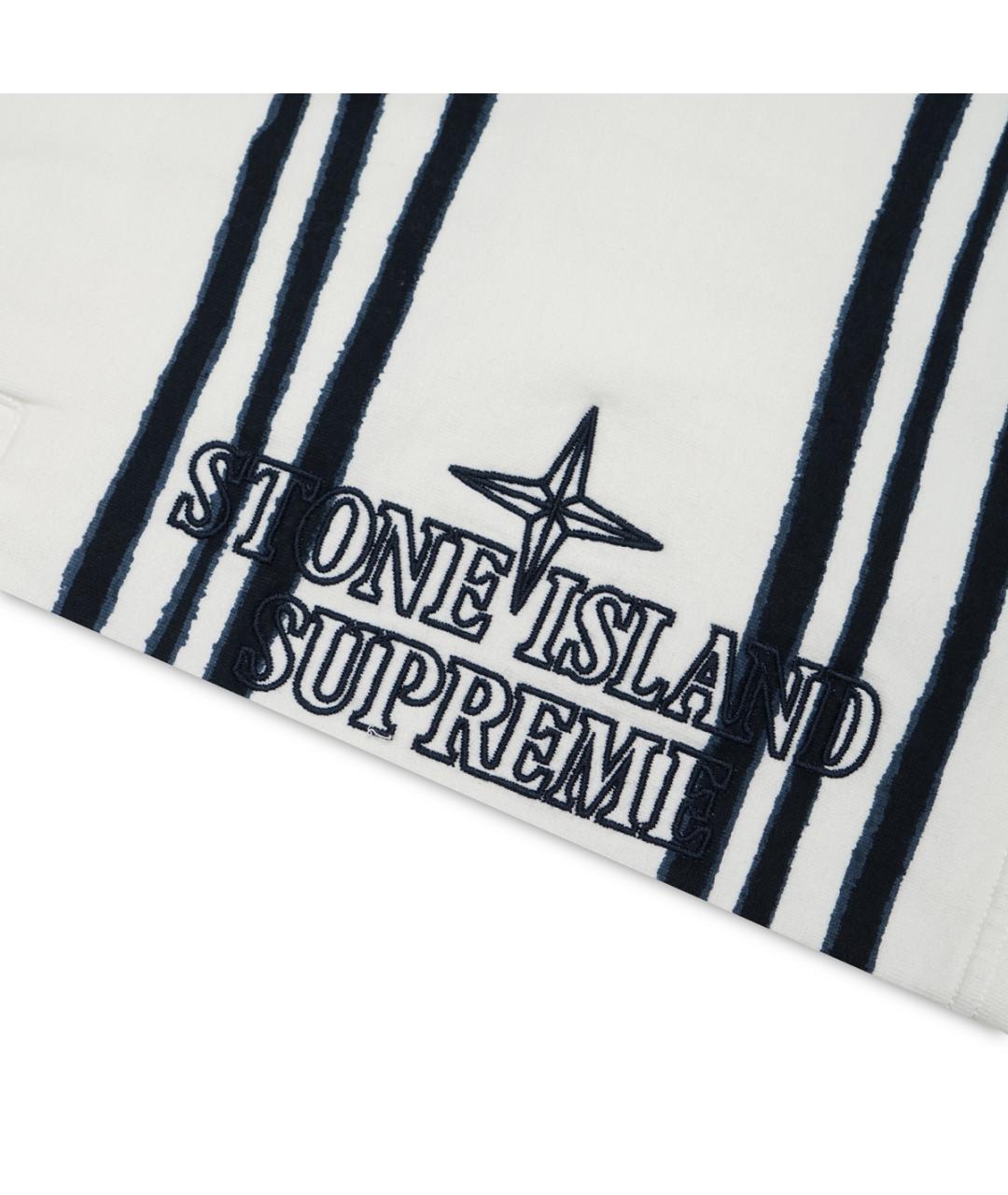 STONE ISLAND Белые хлопковые шорты, фото 4