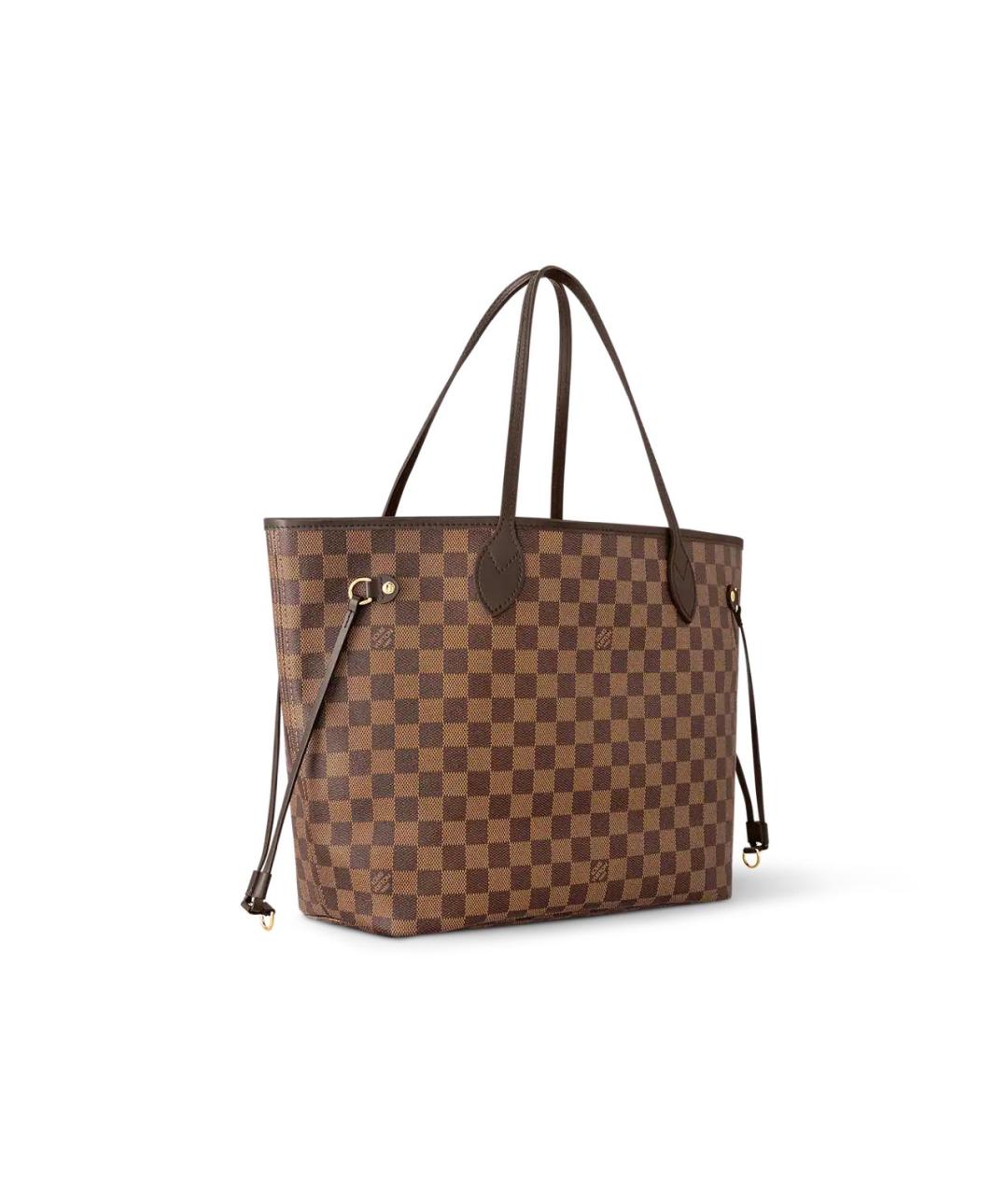 LOUIS VUITTON Коричневая кожаная сумка тоут, фото 2