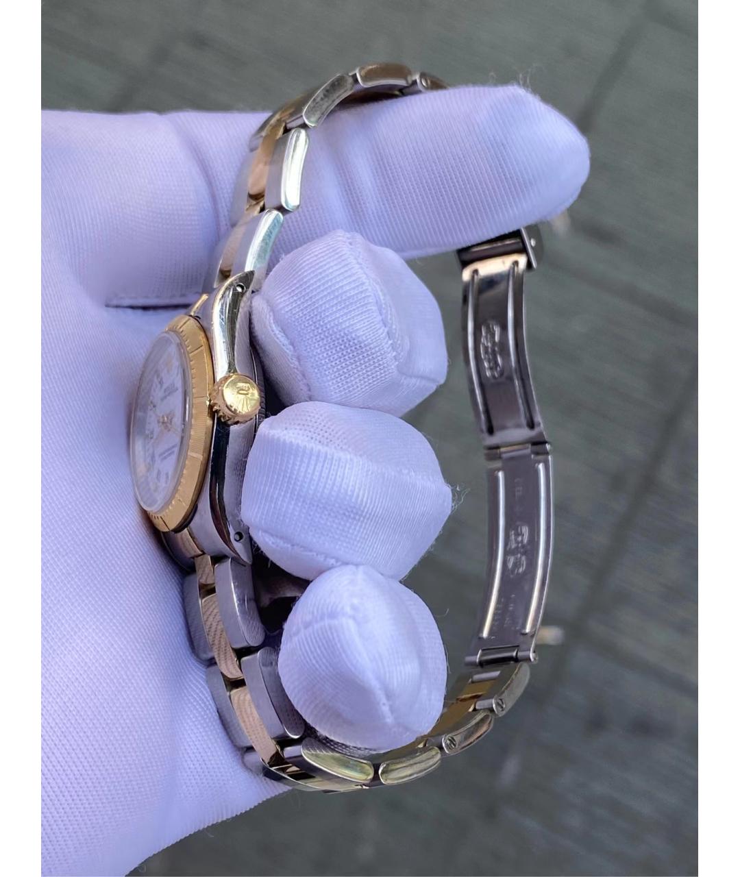 ROLEX Золотые металлические часы, фото 5