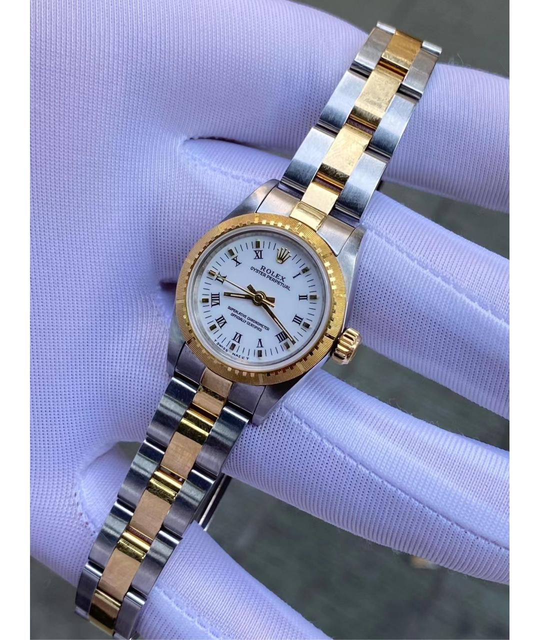 ROLEX Золотые металлические часы, фото 2