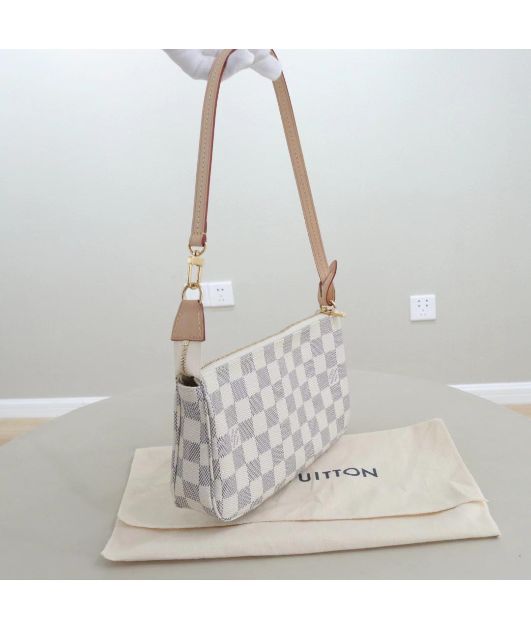 LOUIS VUITTON Белая сумка через плечо, фото 2