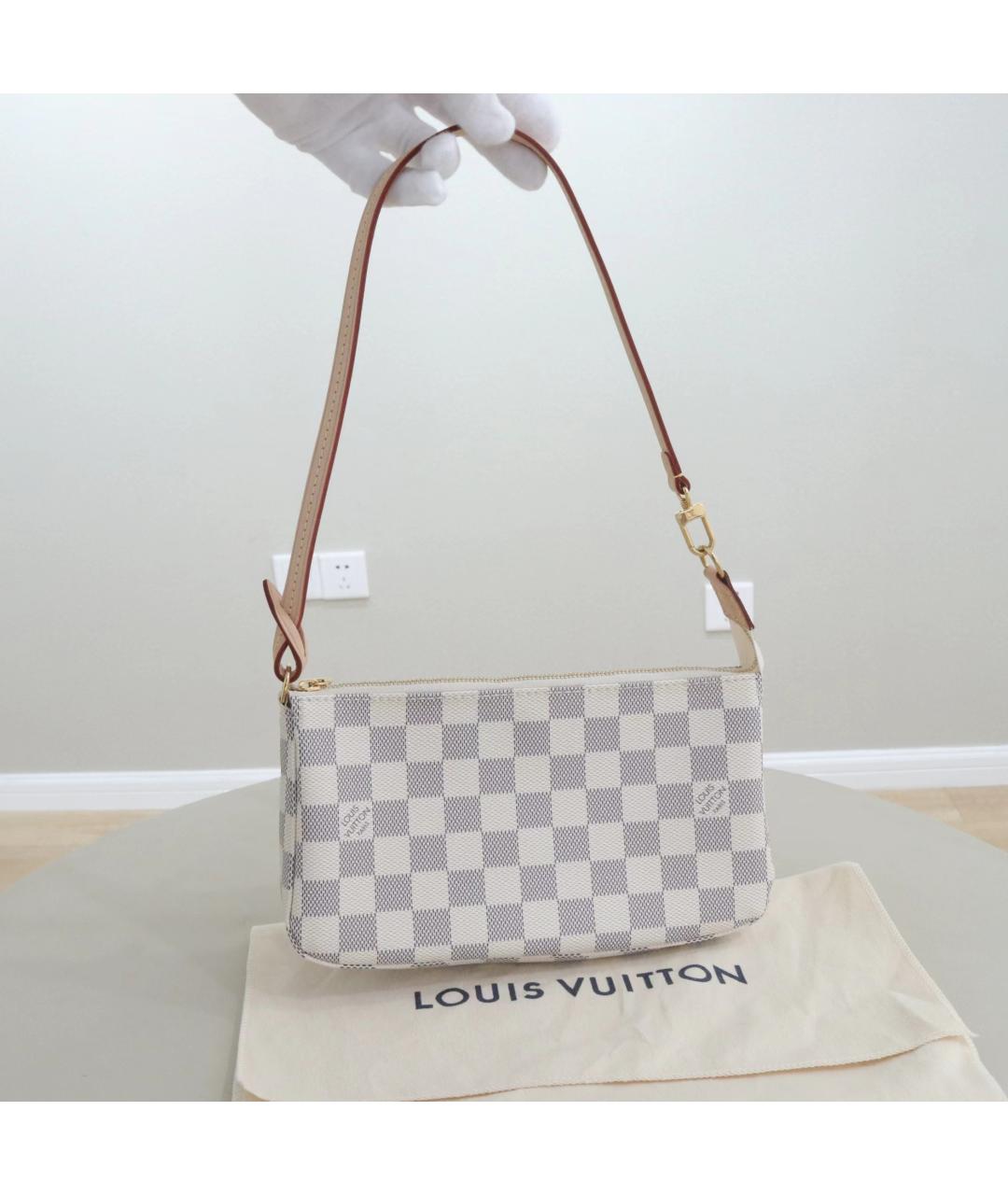 LOUIS VUITTON Белая сумка через плечо, фото 10