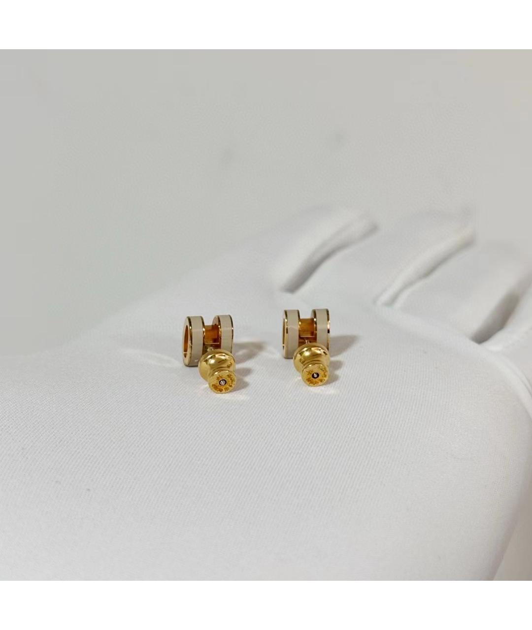 HERMES Белые металлические серьги, фото 2
