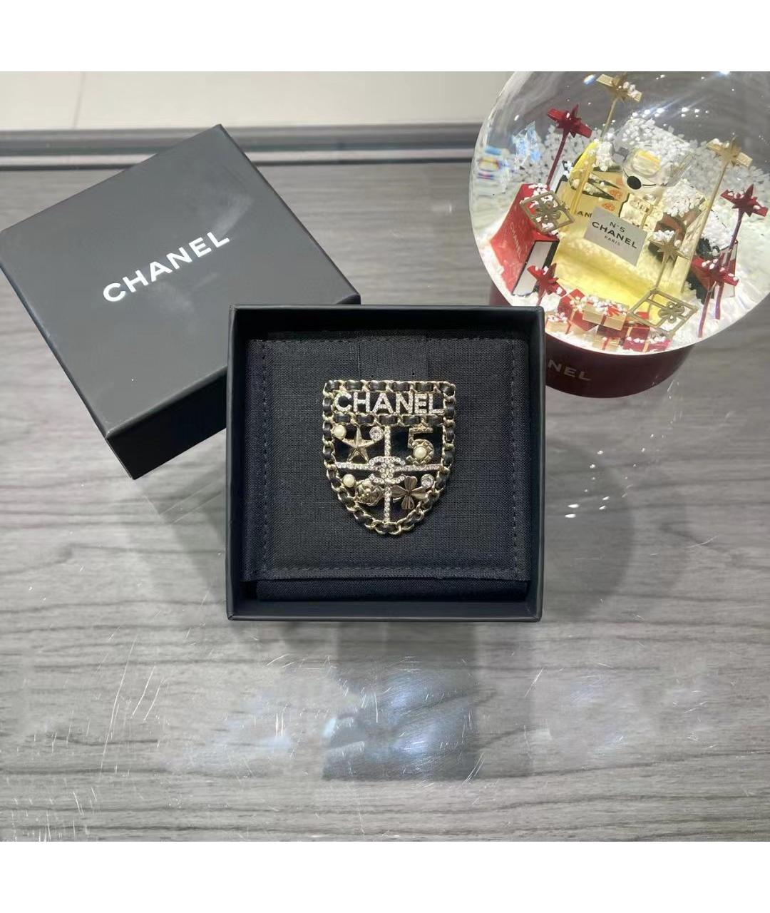 CHANEL Золотая металлическая булавка / брошь, фото 4