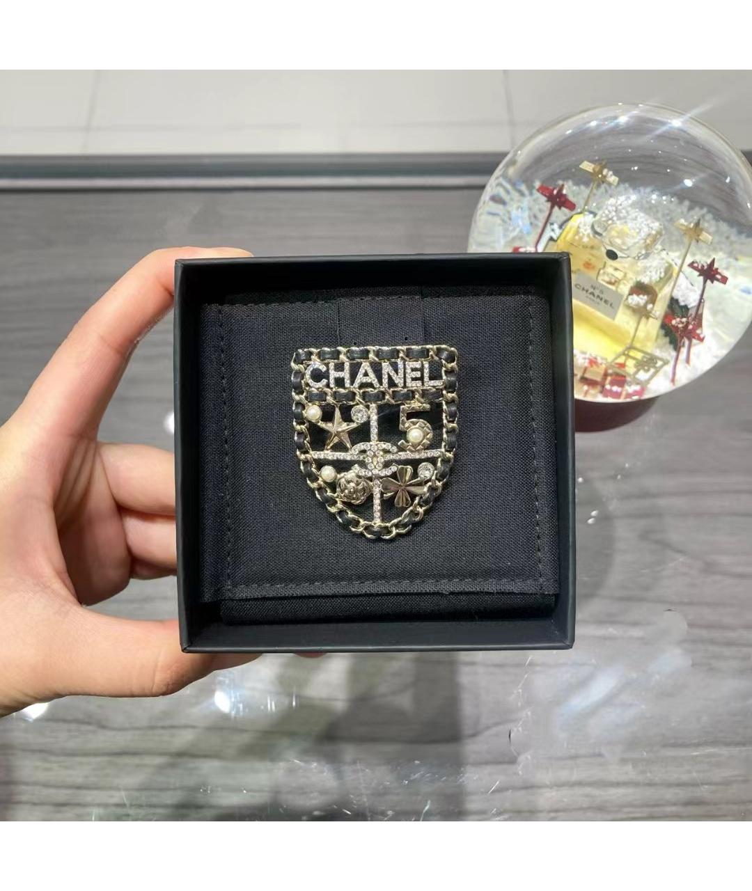 CHANEL Золотая металлическая булавка / брошь, фото 2