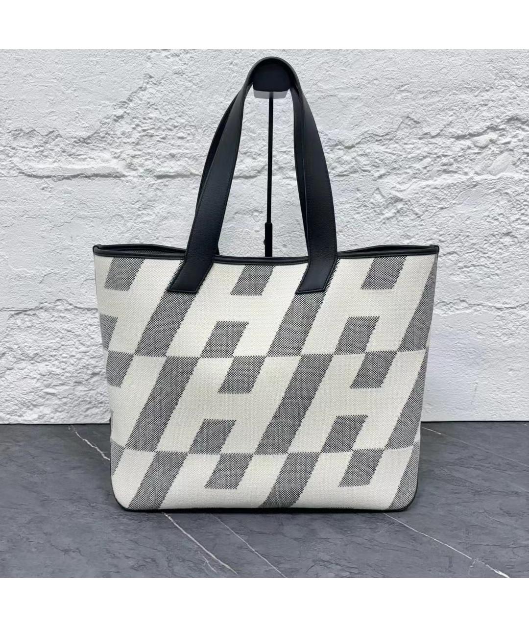 HERMES Белая сумка тоут, фото 8