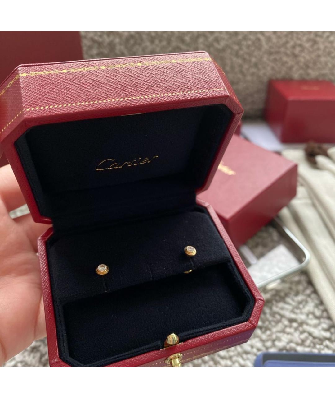 CARTIER Золотые серьги из желтого золота, фото 2