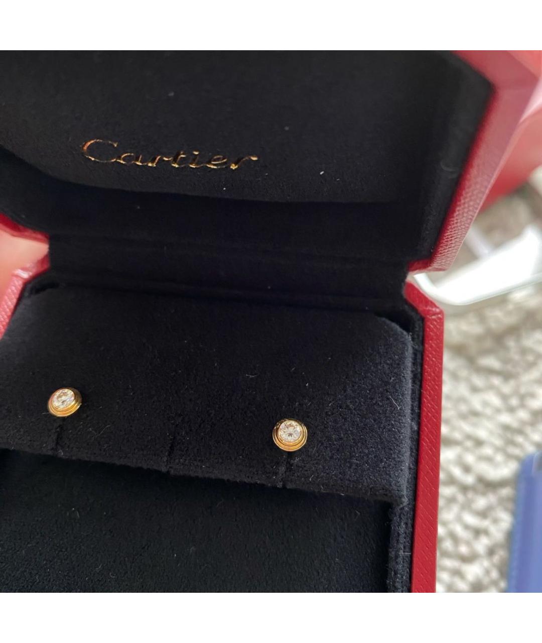 CARTIER Золотые серьги из желтого золота, фото 4