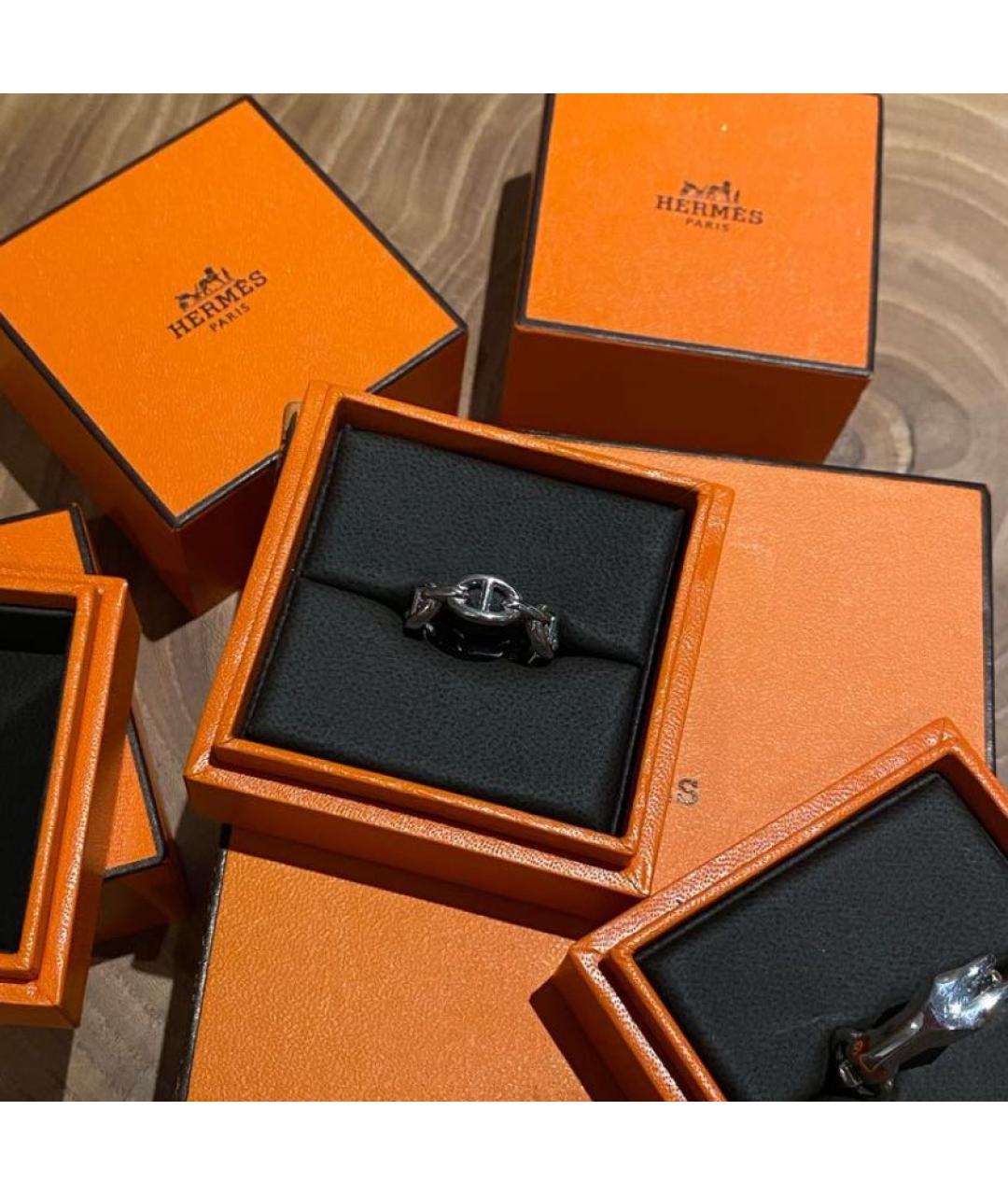 HERMES Серебряное серебряное кольцо, фото 3