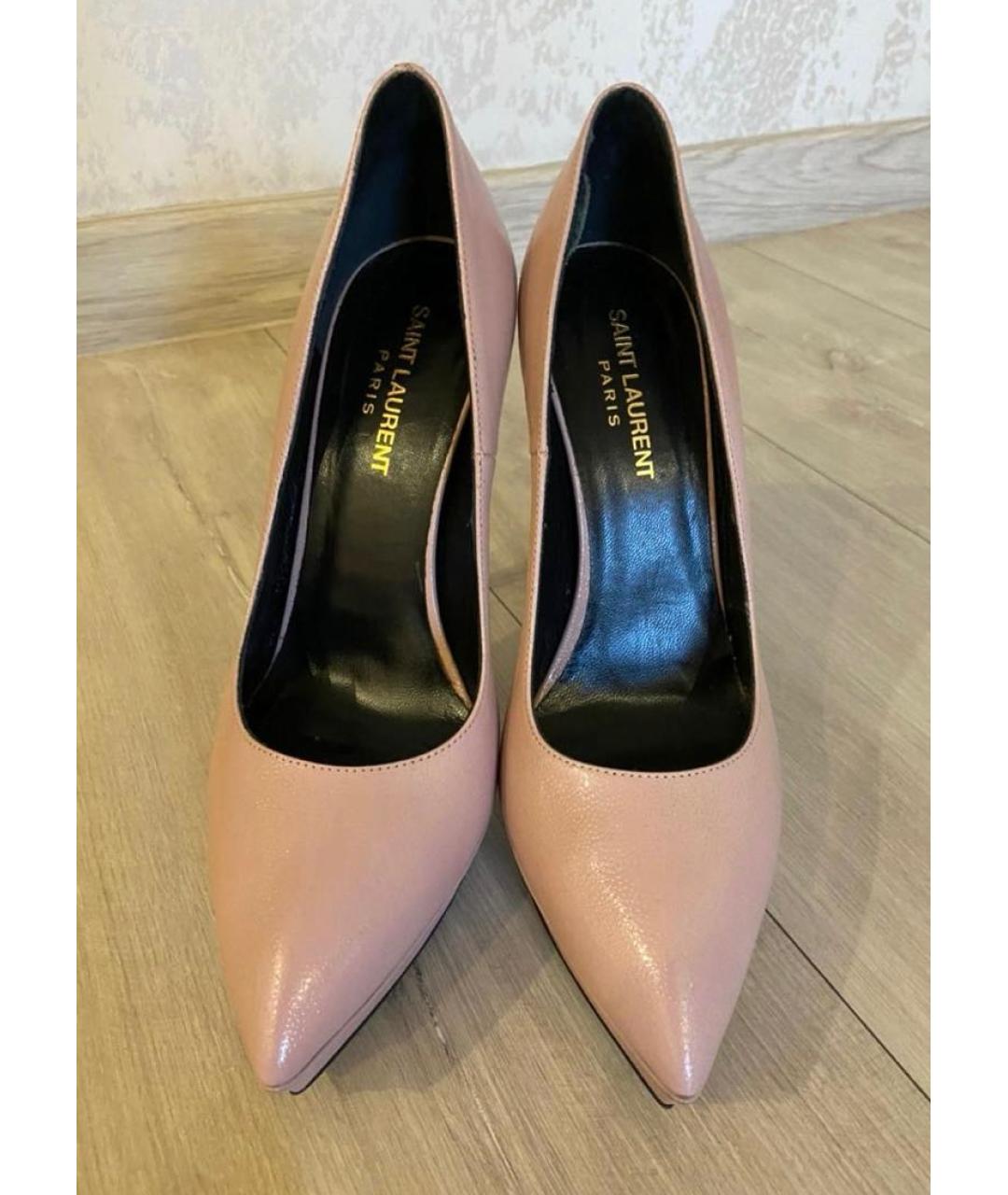 SAINT LAURENT Кожаные туфли, фото 5