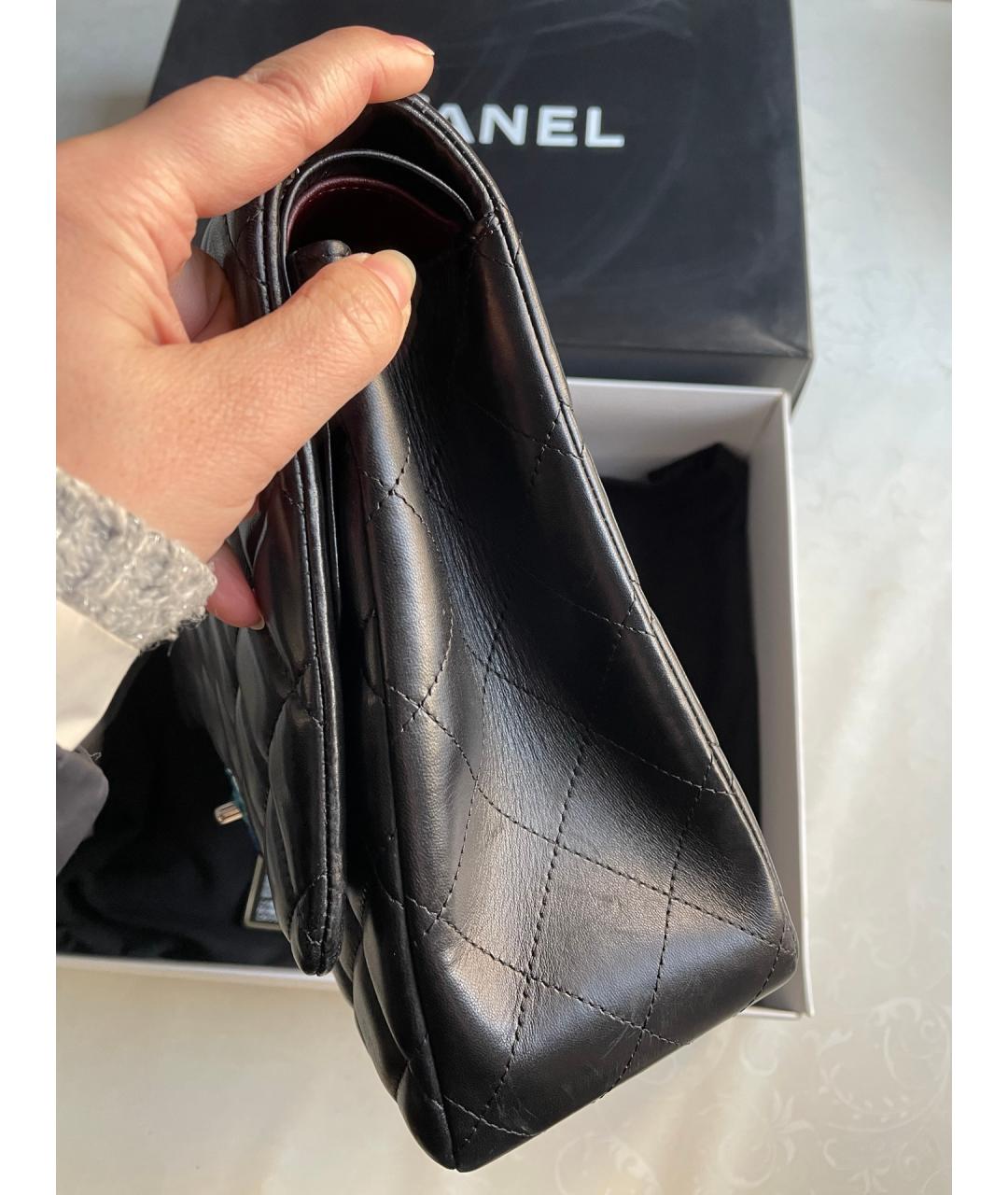 CHANEL Черная кожаная сумка через плечо, фото 4