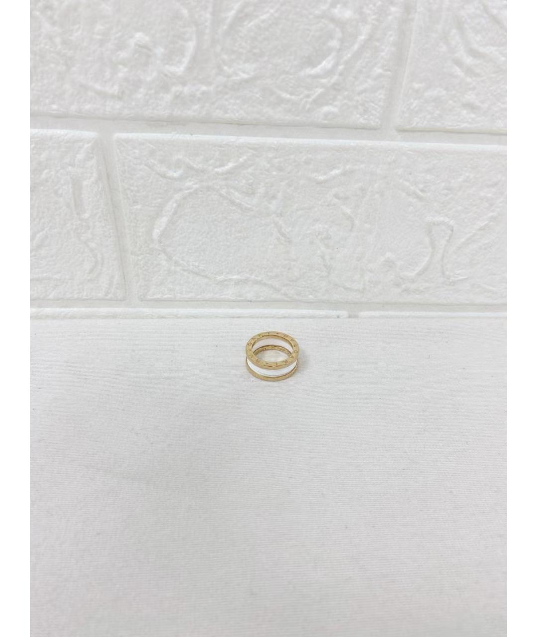 BVLGARI Белое кольцо из розового золота, фото 5