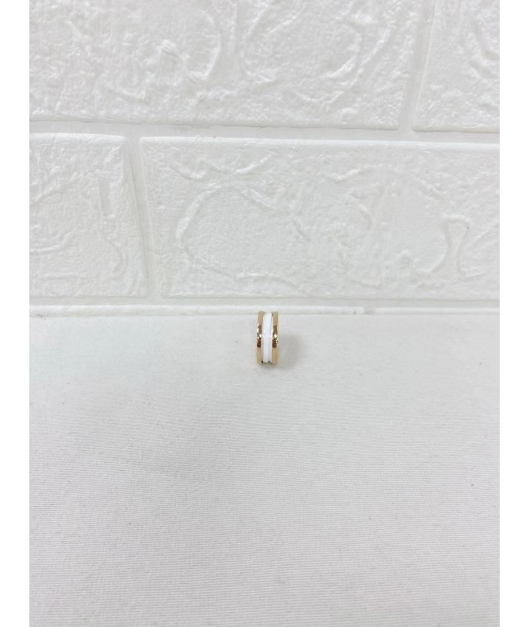 BVLGARI Белое кольцо из розового золота, фото 3