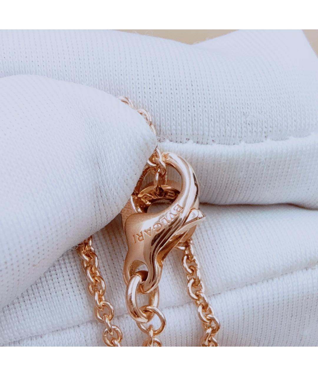 BVLGARI Черный браслет из розового золота, фото 6