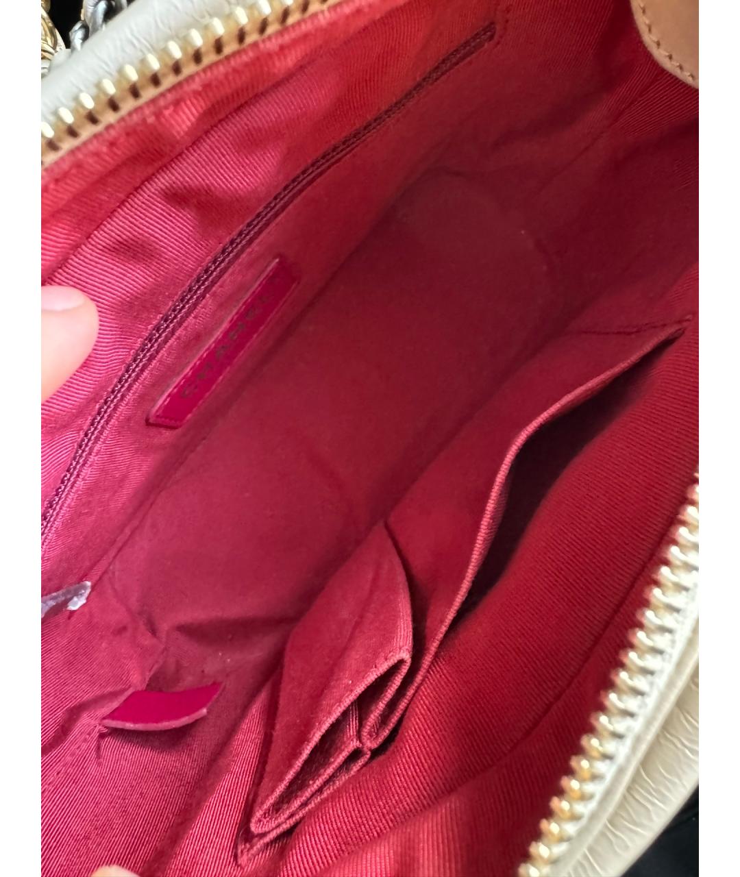 CHANEL Хаки кожаная сумка через плечо, фото 6