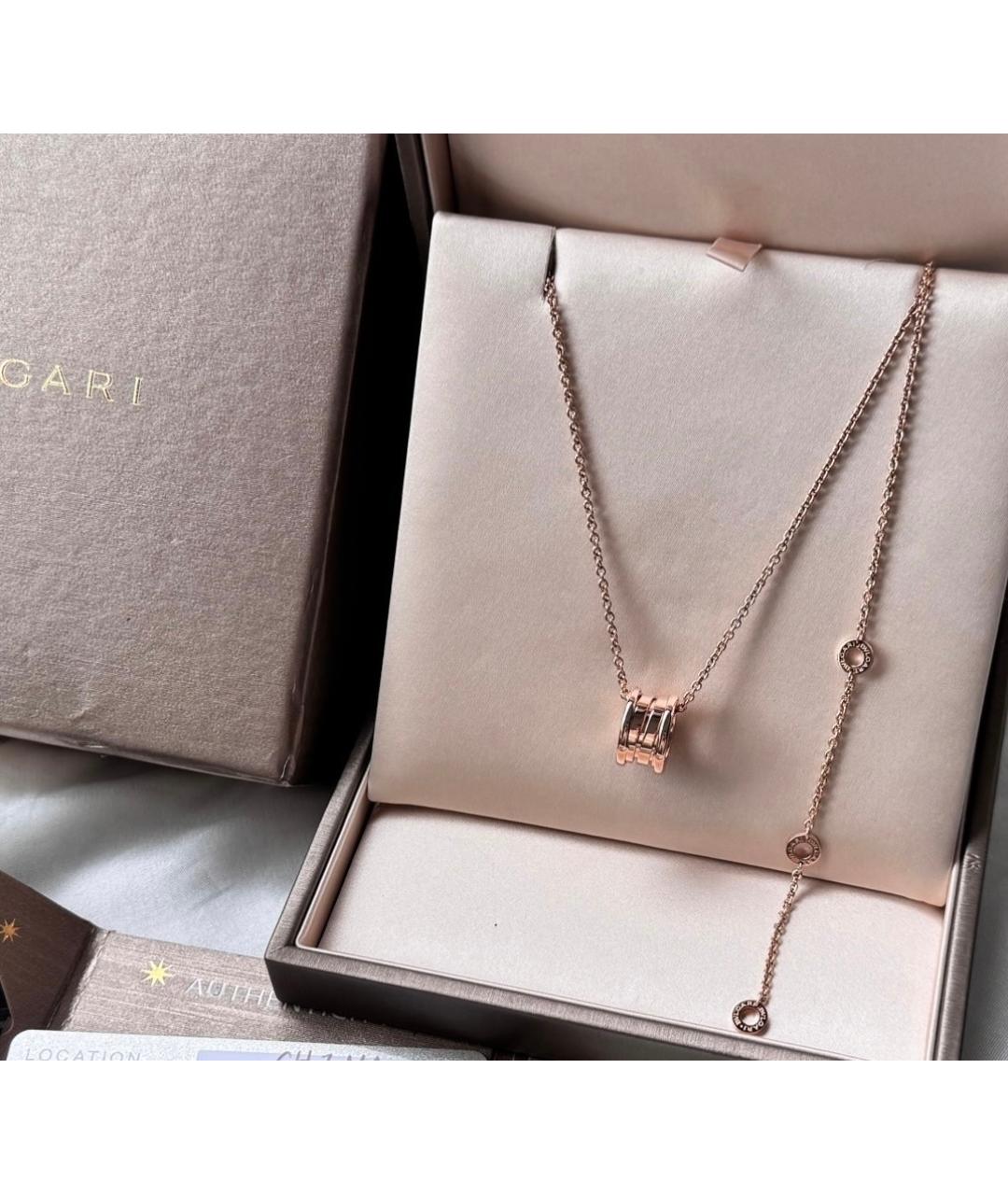 BVLGARI Розовое колье из розового золота, фото 2