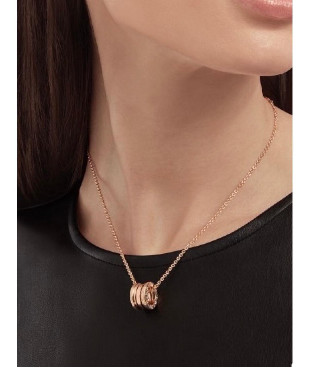 BVLGARI Розовое колье из розового золота, фото 7