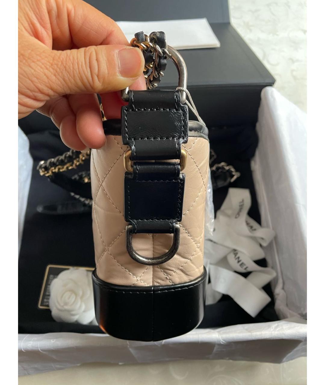 CHANEL Хаки кожаная сумка через плечо, фото 4