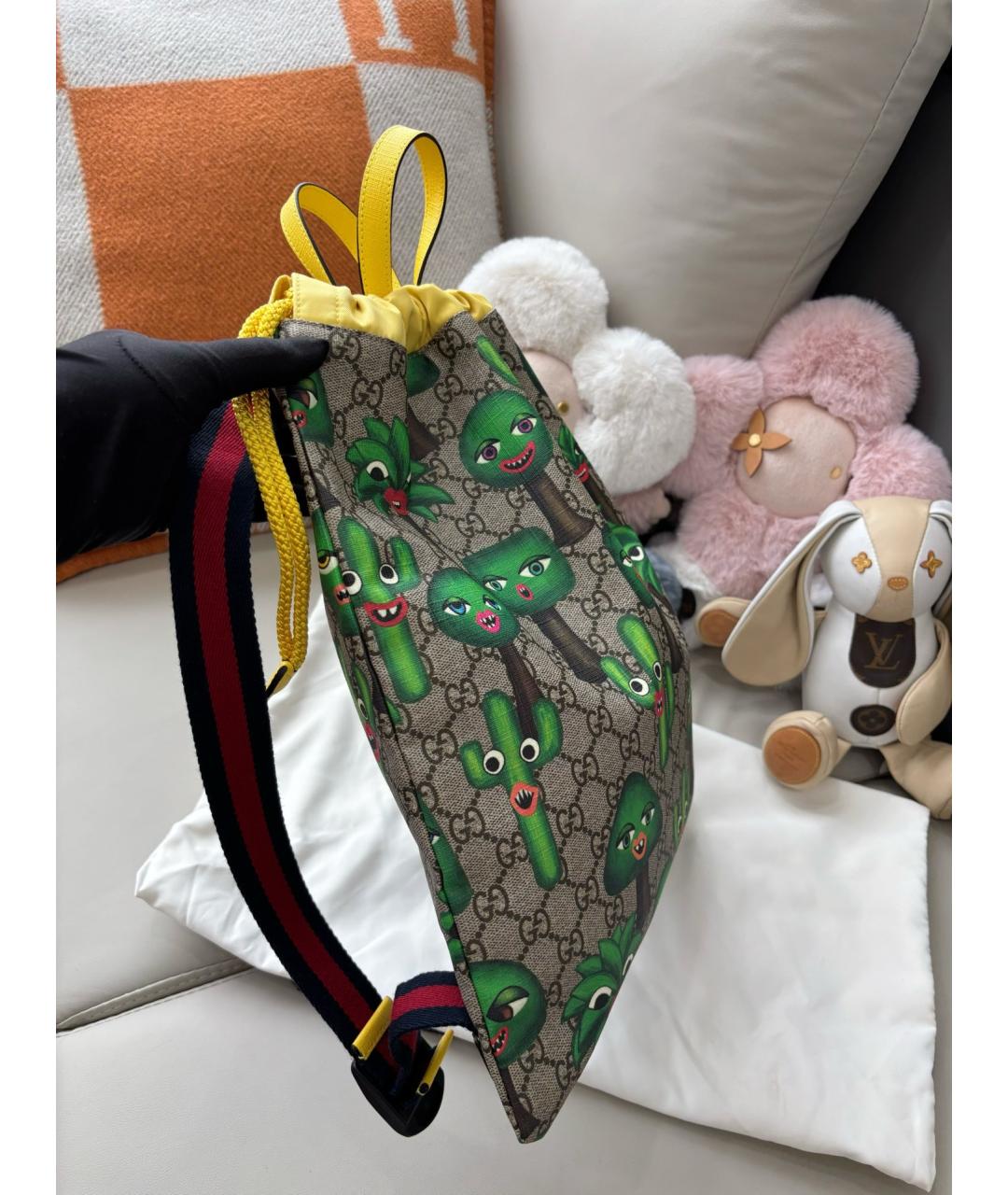GUCCI Коричневый рюкзак, фото 4