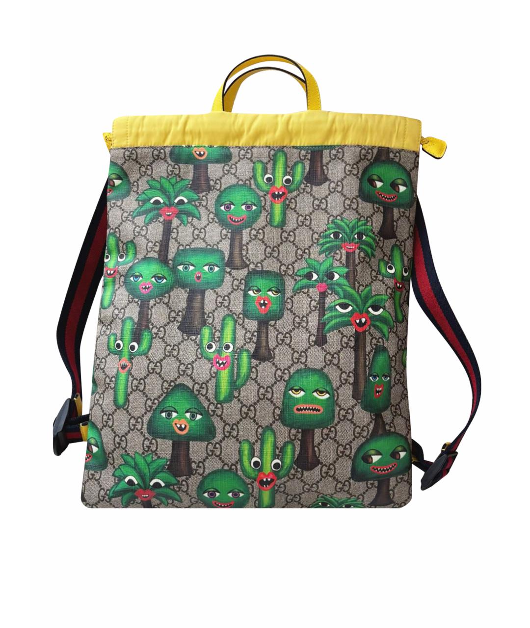 GUCCI Коричневый рюкзак, фото 1