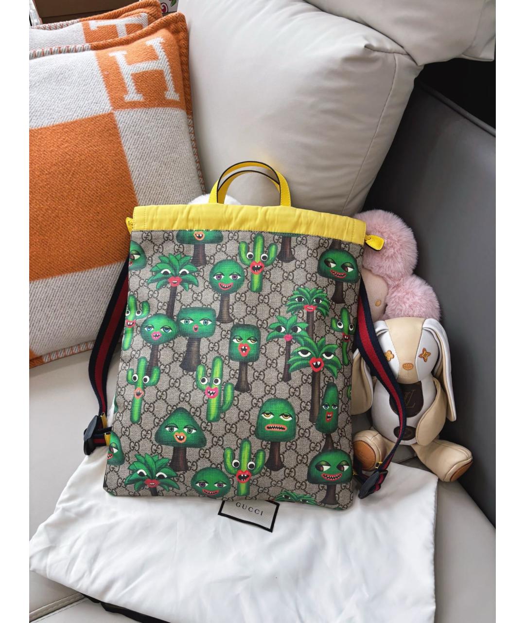 GUCCI Коричневый рюкзак, фото 9