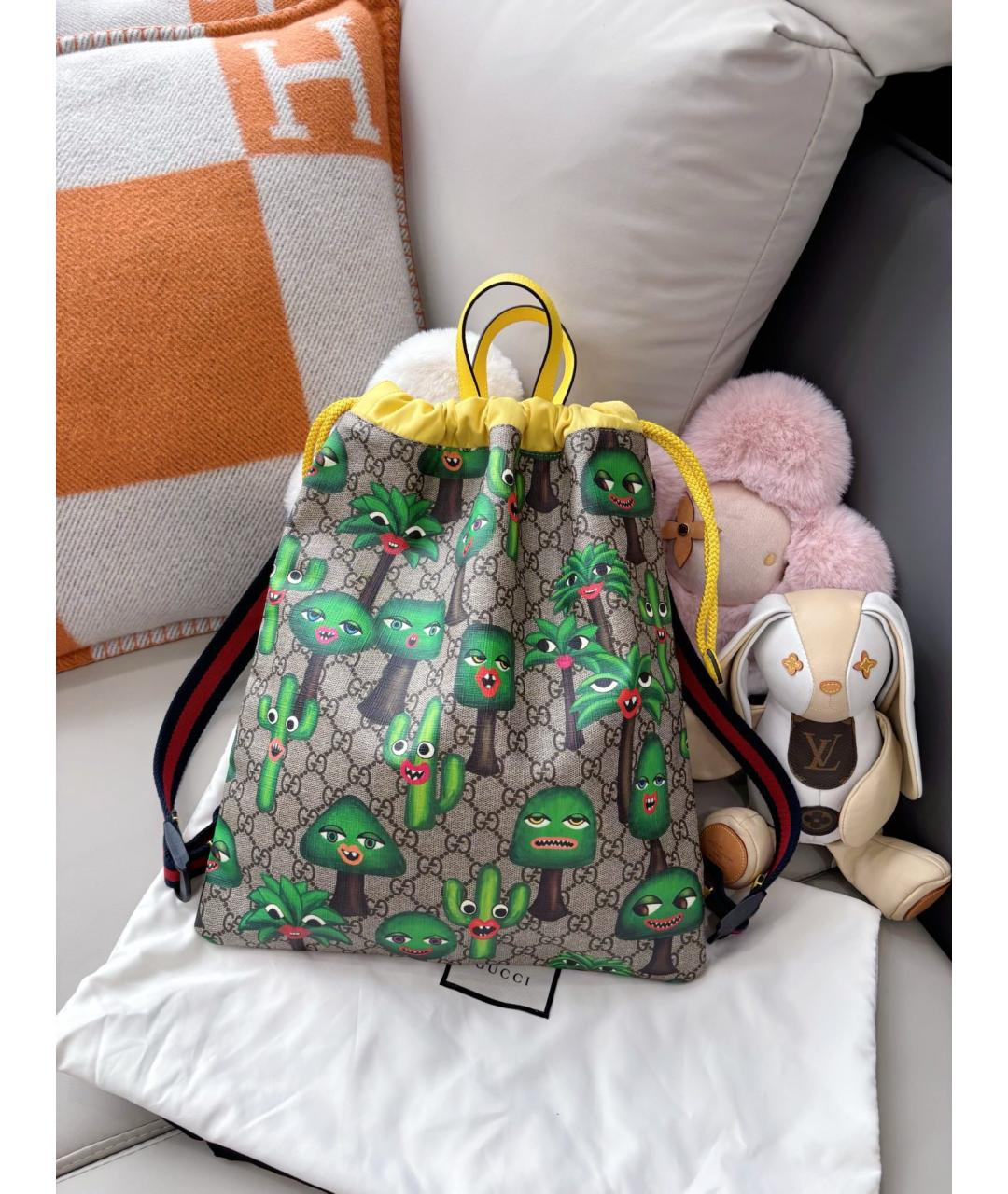 GUCCI Коричневый рюкзак, фото 2