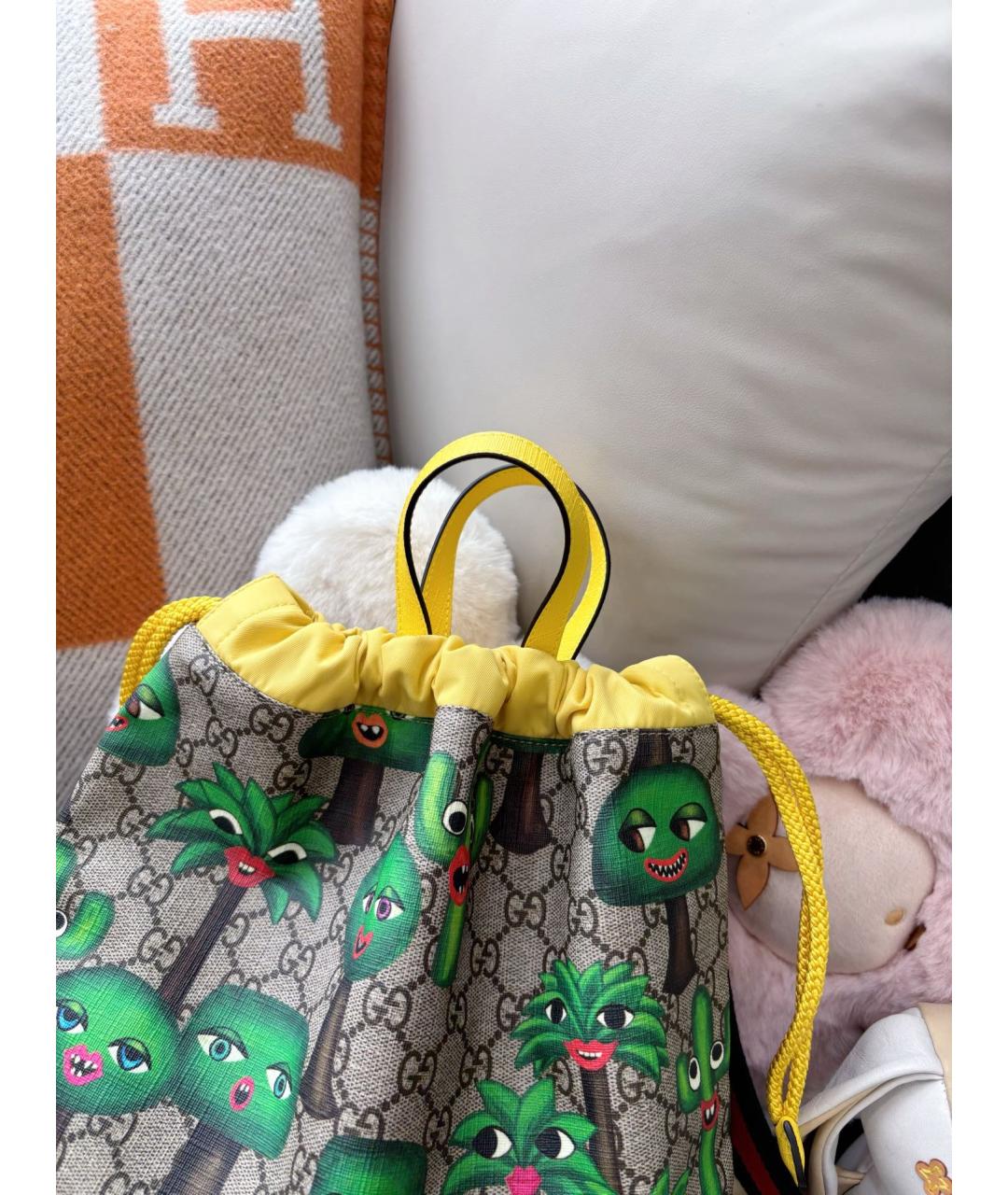 GUCCI Коричневый рюкзак, фото 3