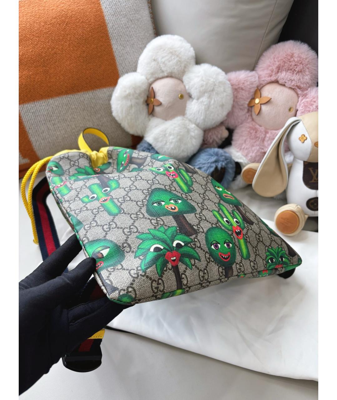 GUCCI Коричневый рюкзак, фото 7