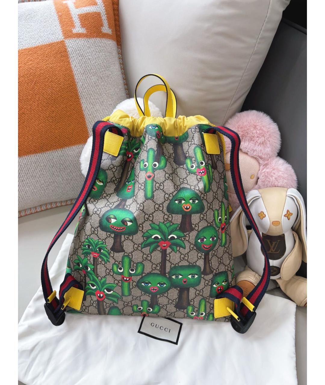 GUCCI Коричневый рюкзак, фото 6