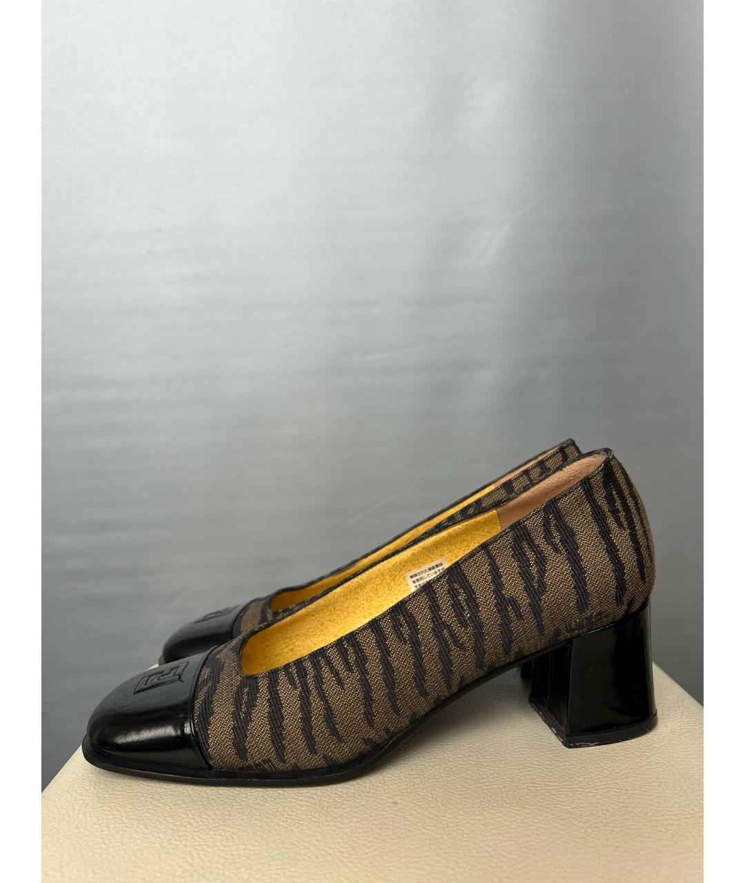 FENDI Мульти кожаные туфли, фото 8