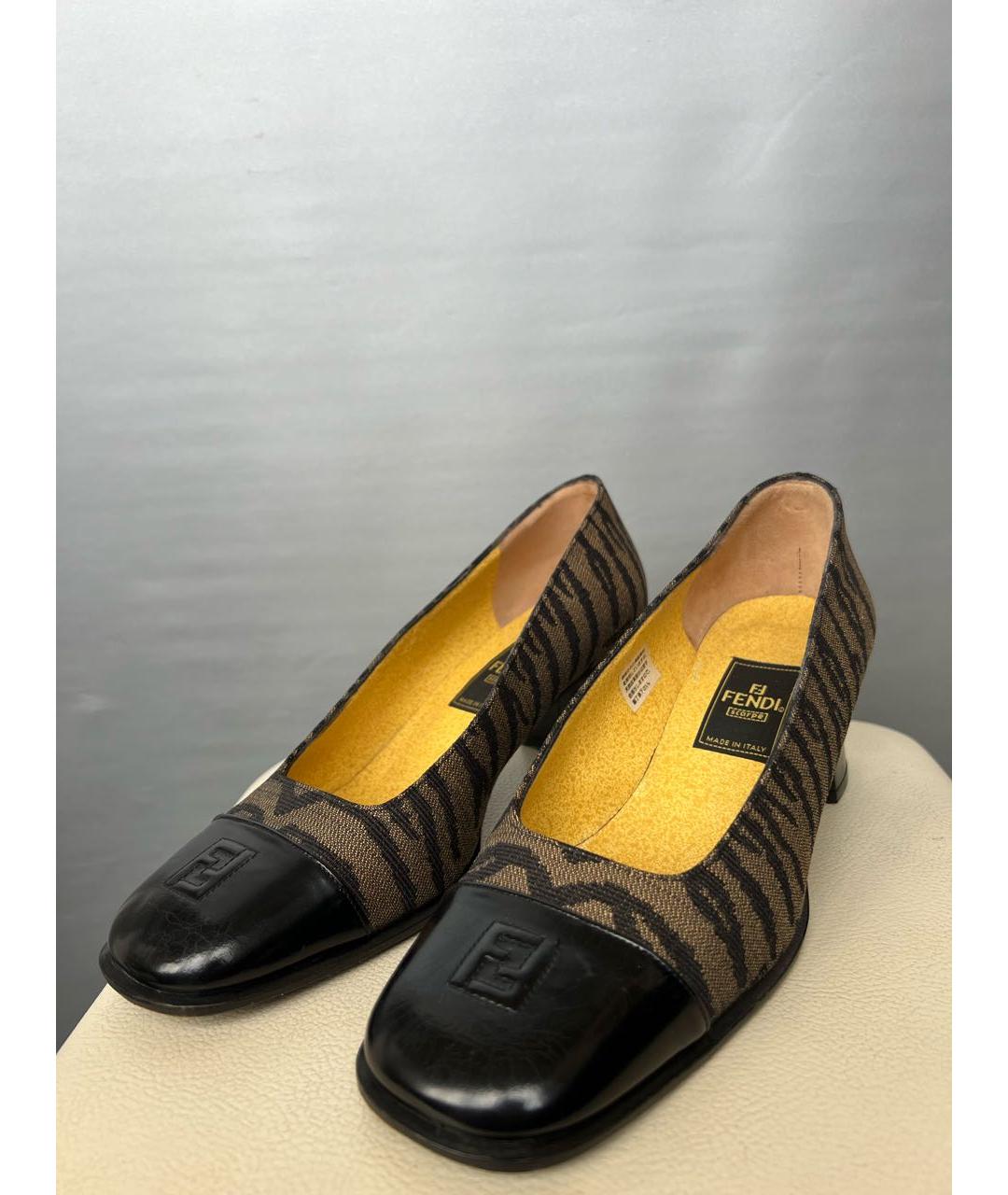 FENDI Мульти кожаные туфли, фото 2