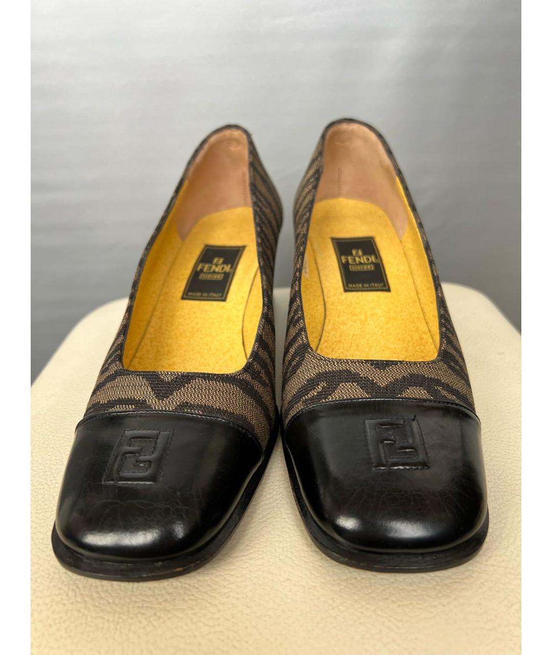 FENDI Мульти кожаные туфли, фото 3