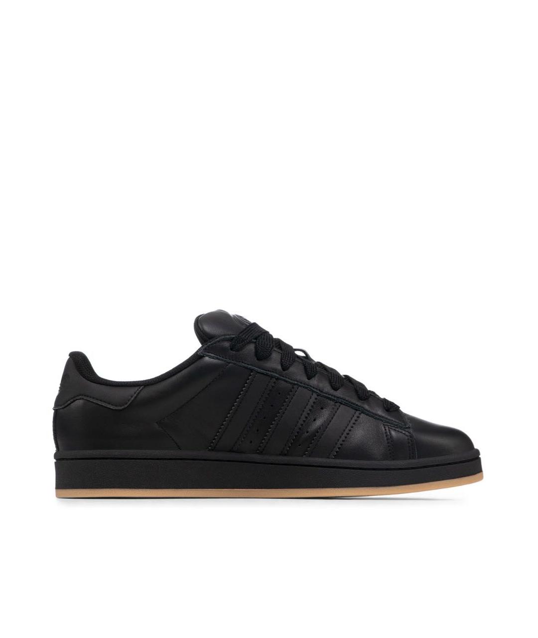 ADIDAS Черные кожаные низкие кроссовки / кеды, фото 6